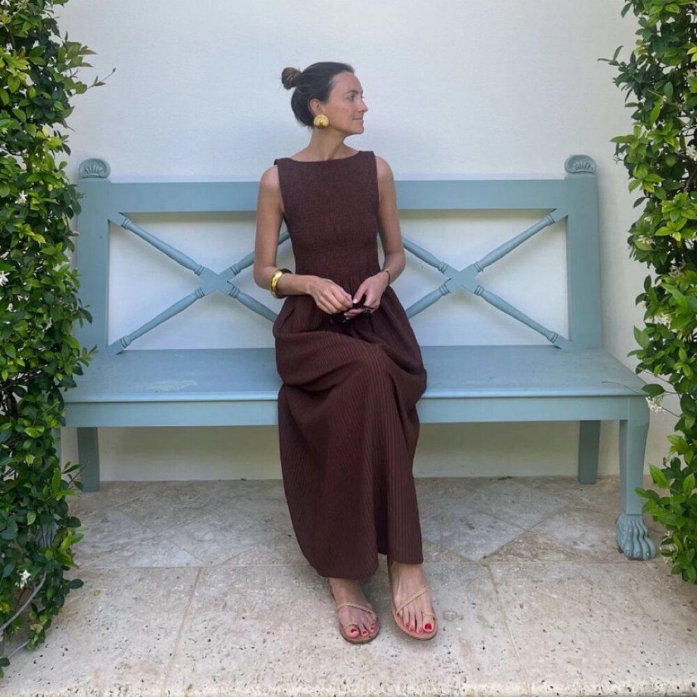 Hill House Brown Maxi Dress